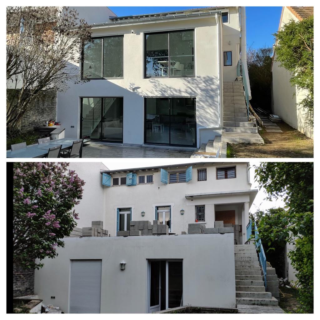 Façade avant/après